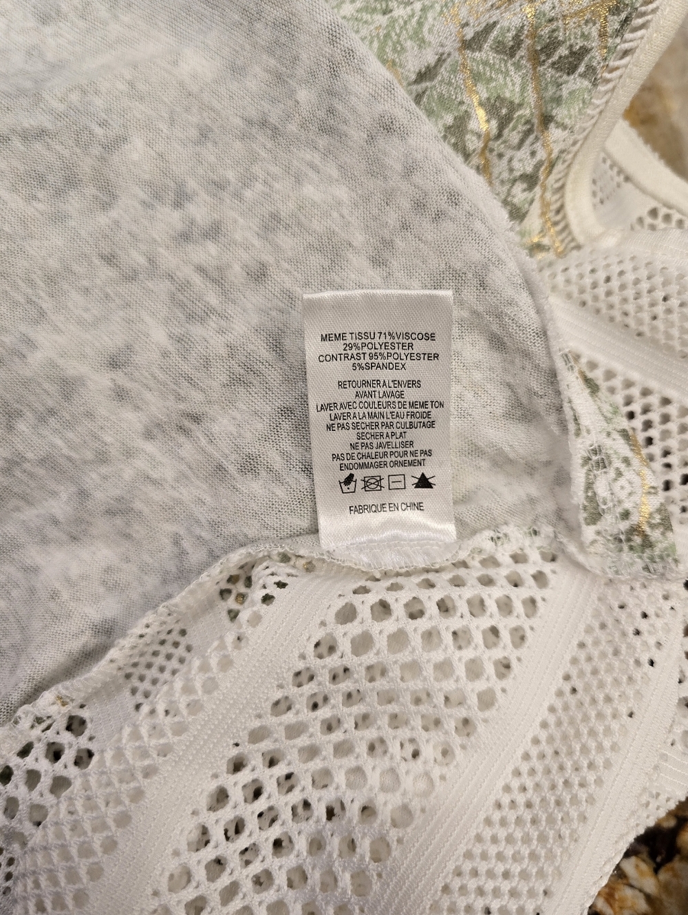 Miss Me White Tank Top Embellished With Rhinestones  L - Picture 5 of 6